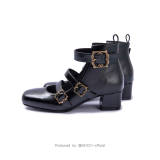 MODO Three Belts Lolita Heels Shoes