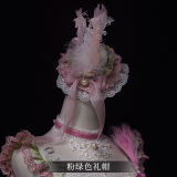 Peacock Feather Shiro Headbow Lolita Accesrioes