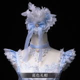 Peacock Feather Shiro Headbow Lolita Accesrioes