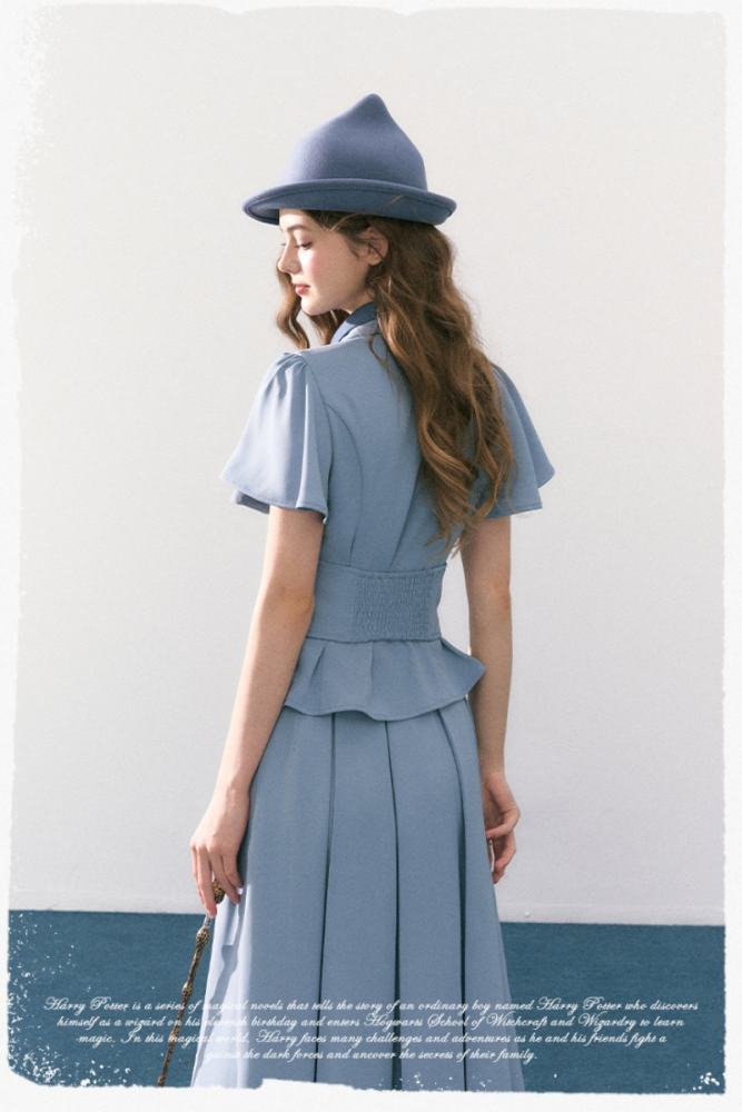 Kyouko & Harry Potter Collaborated Beauxbatons Uniform Blue Set Harry Potter Clothing Kyouko & Harry Potter Collaborated Beauxbatons Uniform Blue Set Harry Potter Clothing