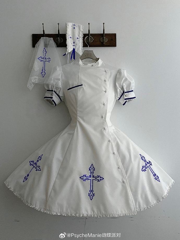 Psyche Manie Devil Angel Nurse Style Lolita Dress - Lolita Dresses