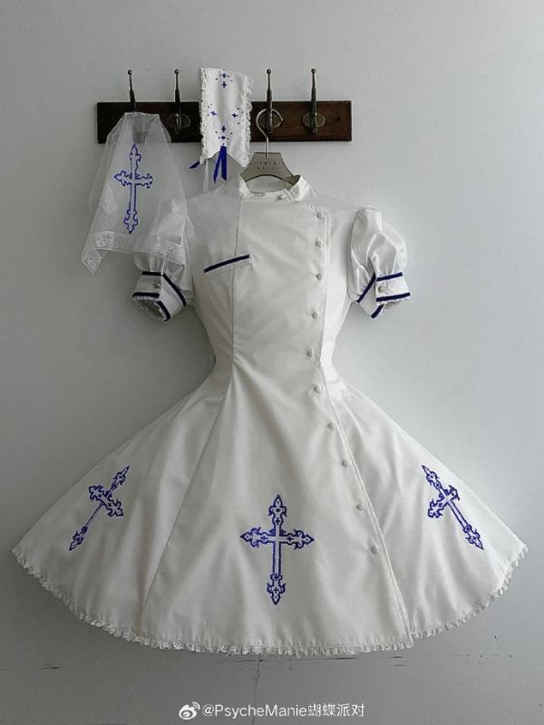 Psyche Manie Devil Angel Nurse Style Lolita Dress