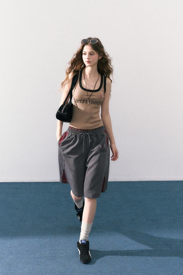 Kyouko & Harry Potter Collaborated Grey Sports Shorts Harry Potter Clothing