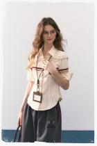 Kyouko & Harry Potter Collaborated Medium Sleeved Blouse White Harry Potter Clothing