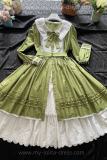 Commission Spring Front Opening Light Green Classic Lolita Dress