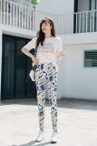 Spring Printed Thin Pink Lolita Tights