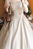 Forest Wardrobe Fragrance Forest French Vintage Striped Apricot Dress