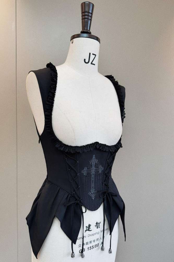 Susin Night Falls Cathedral Stained Glass Window Gothic Lolita Series