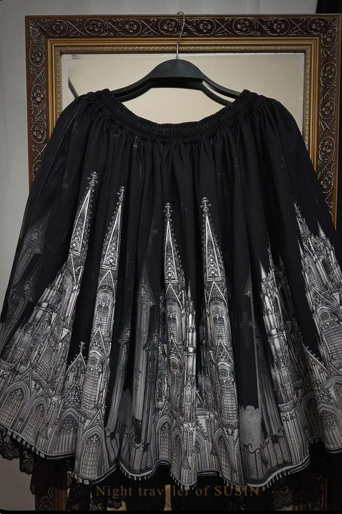 Susin Night Falls Cathedral Stained Glass Window Gothic Lolita Series