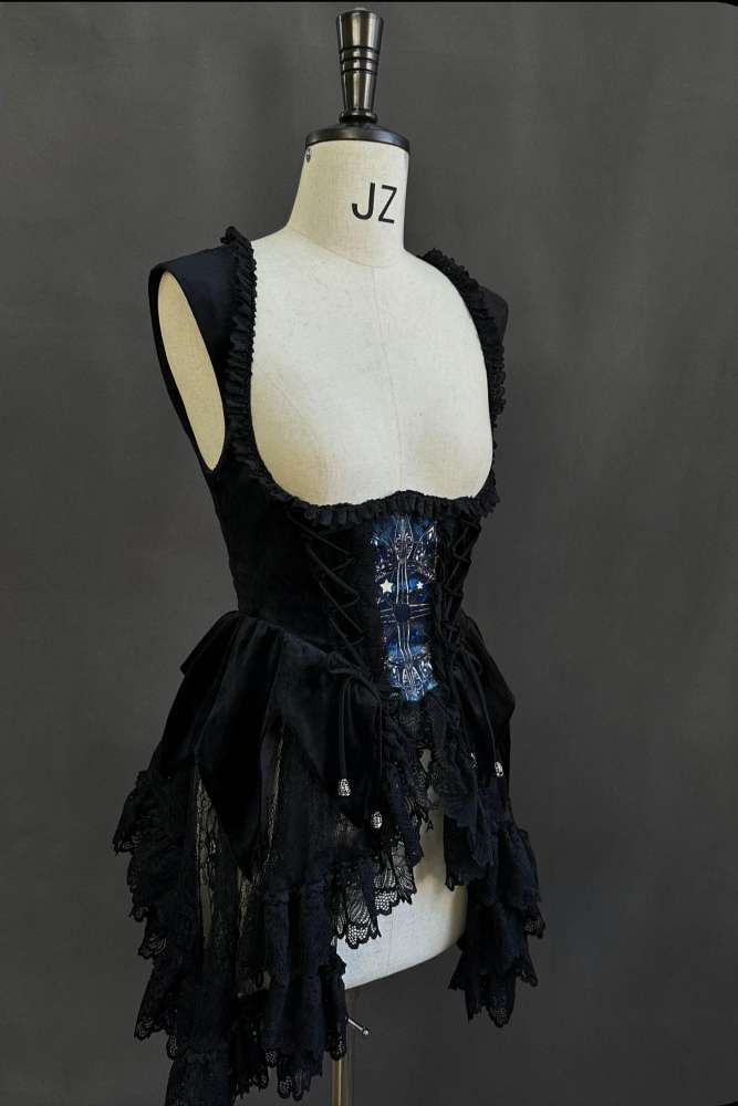 Susin Night Falls Cathedral Stained Glass Window Gothic Lolita Series