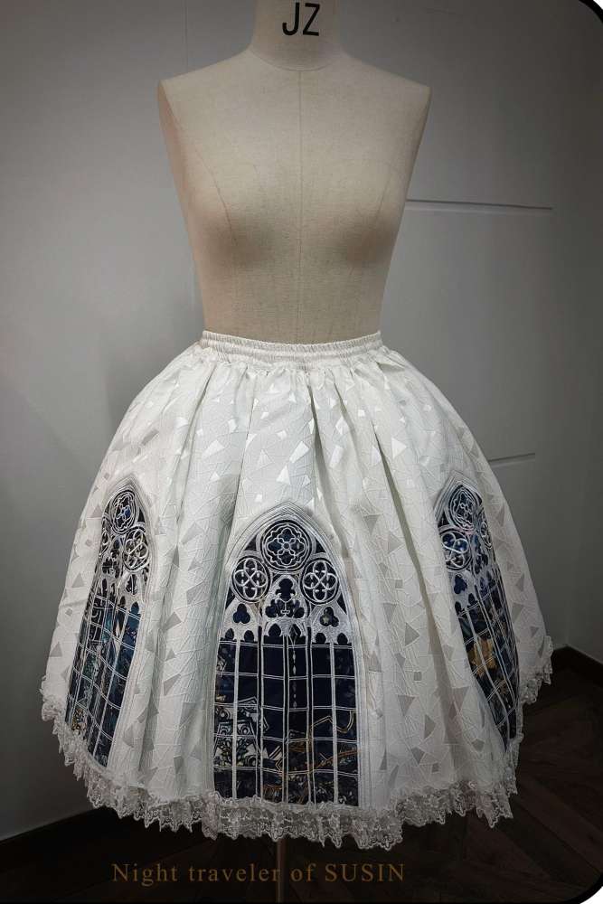 Susin Night Falls Cathedral Stained Glass Window Gothic Lolita Series