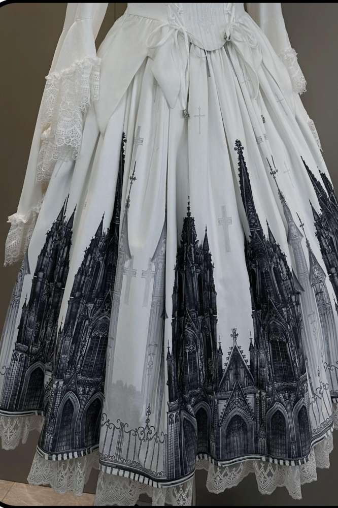 Susin Night Falls Cathedral Stained Glass Window Gothic Lolita Series