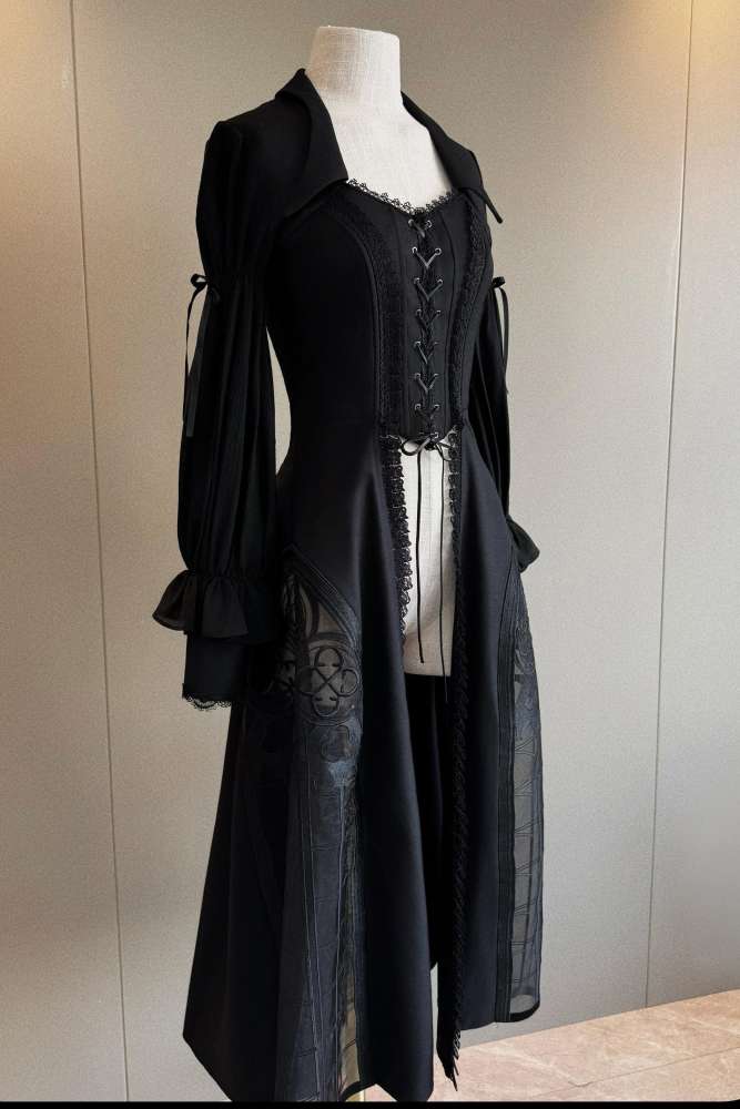 Susin Night Falls Cathedral Stained Glass Window Gothic Lolita Series