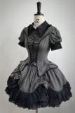 Susin Striped Cross Gothic Set Lolita Dress Clothes