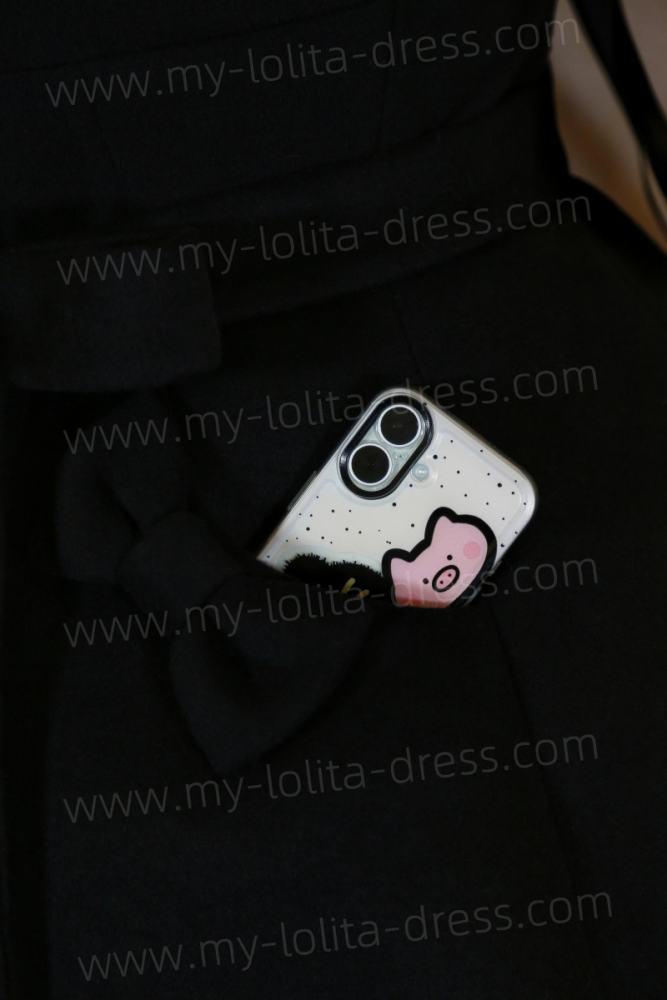 Commission Lolita Princess Winter Single-breasted Long Coat Fur Collar