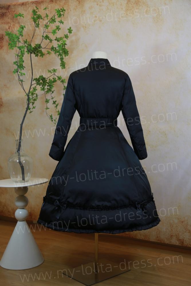 Commission The Rabbit Hole Tailor Black Duck Down Fur Collar Long Coat