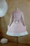 Commission Pink Kawaii Bunny Cape Jacket Winter Lolita Coat