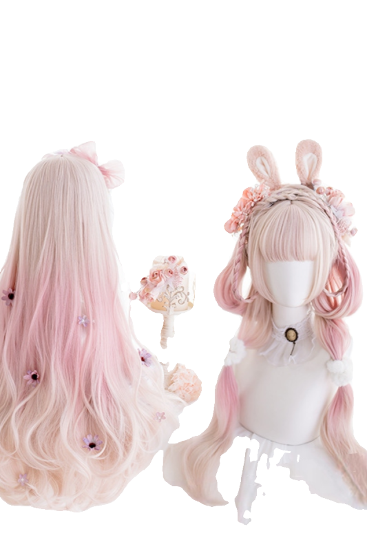 Pink Curls Lolita Wig 75cm Long - 4 Colors