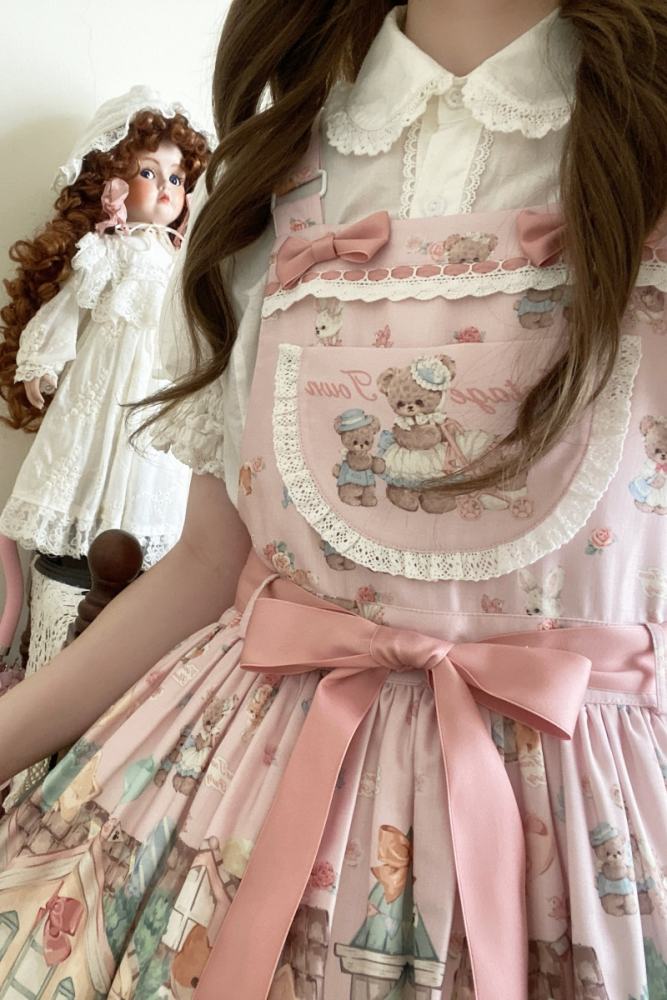 (BFM) Sweet Printed Lolita Salopette Dress