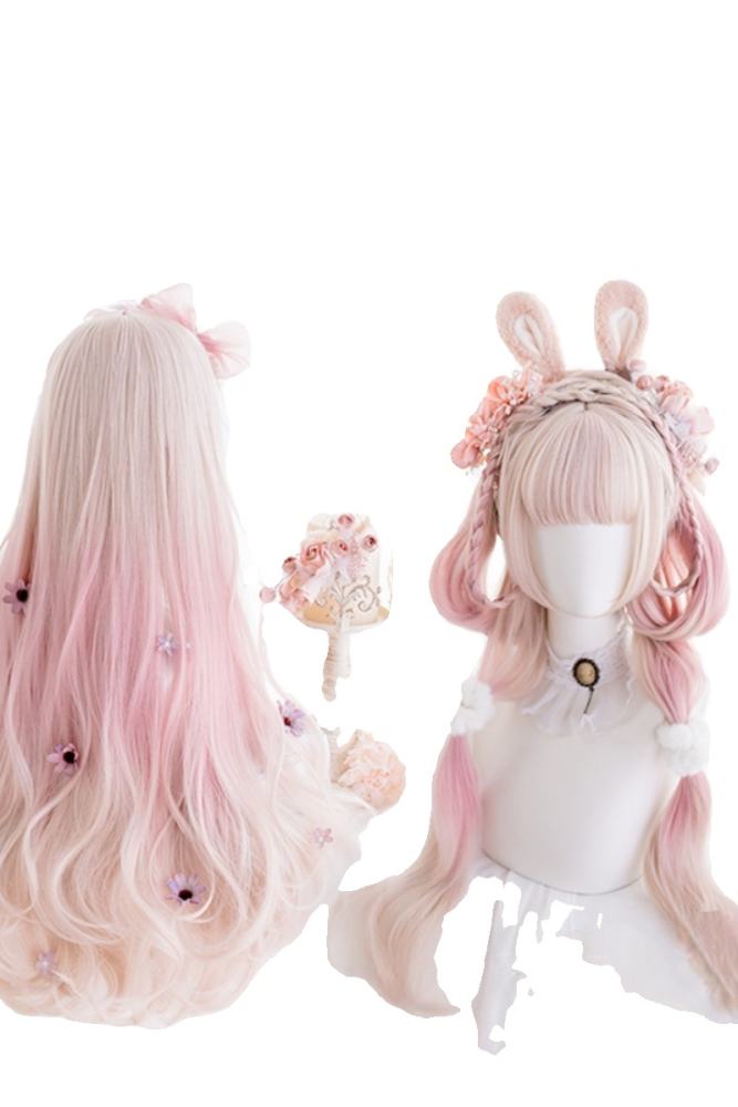 Pink Curls Lolita Wig 75cm Long - 4 Colors