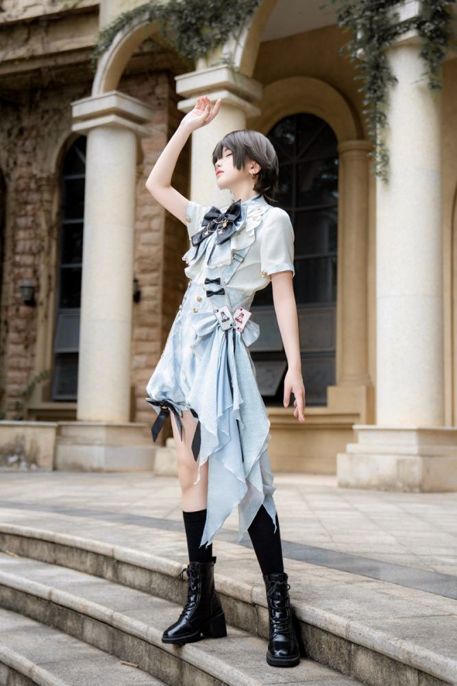 Space Alice Vintage Blue Set Ouji Fashion
