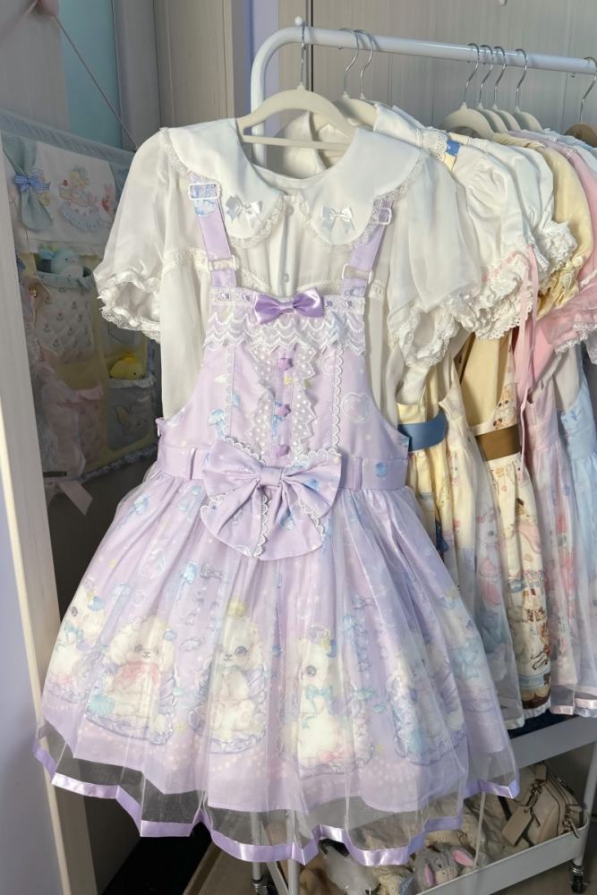 (BFM) Sweet Printed Lolita Salopette Dress