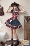 Honey Machine Apple Trap Denim One Piece Dress Lolita Clothes