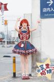 Honey Machine Apple Trap Denim One Piece Dress Lolita Clothes