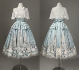 Snow Dream Classical Court Blue Lolita Dress