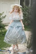 Snow Dream Classical Court Blue Lolita Dress
