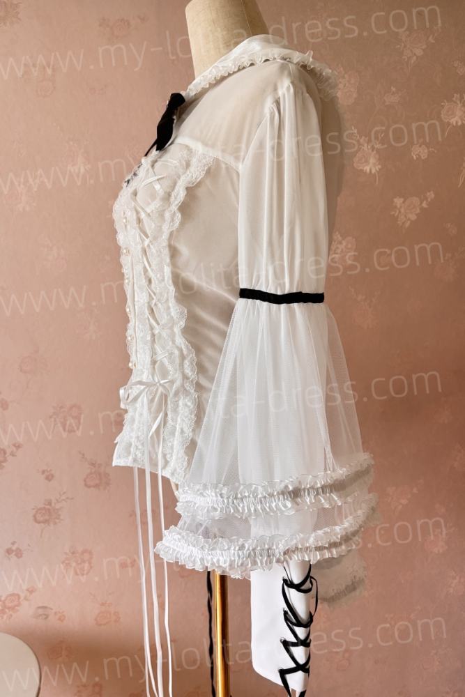 Commission Victoria Style Ruffle Blouse and Cape