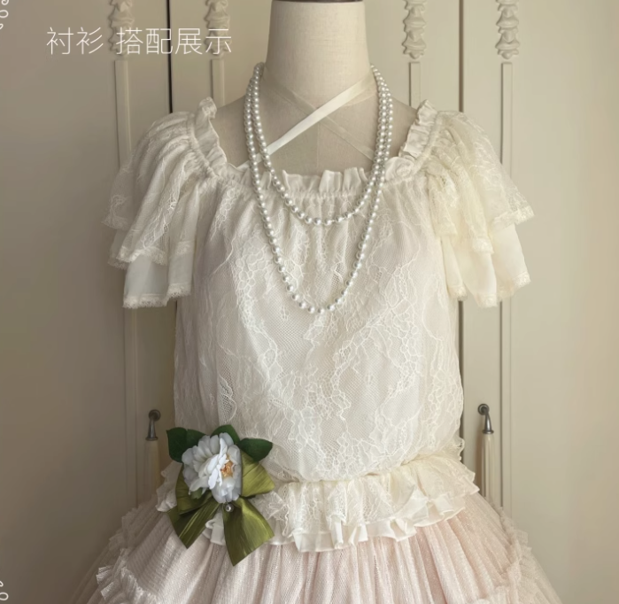 Moon River Camellia Classic Lolita Jumper Dress and Blouse