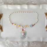 Ribbon Kitten Sweet Print Cake Hat Lolita Accessories