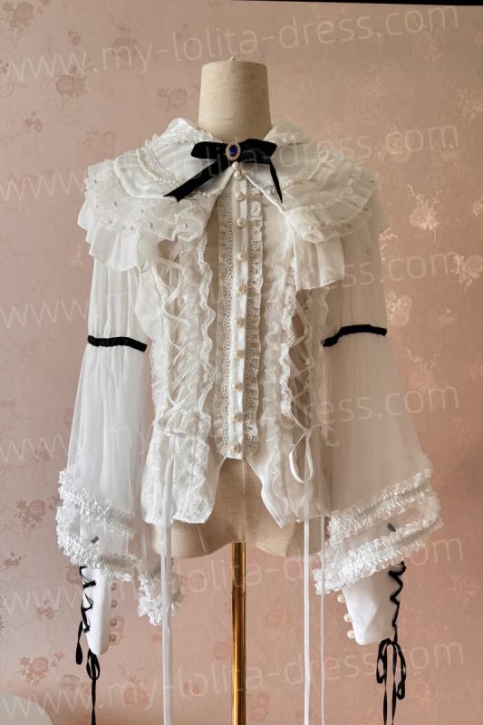Commission Victoria Style Ruffle Blouse and Cape