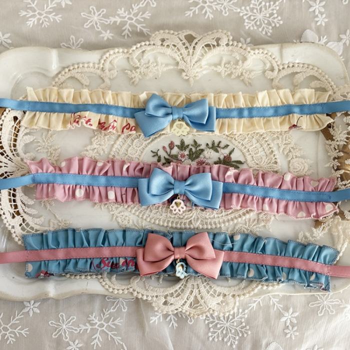 Ribbon Kitten Sweet Print Cake Hat Lolita Accessories