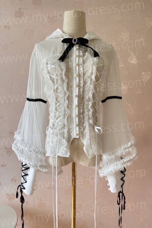 Commission Victoria Style Ruffle Blouse and Cape