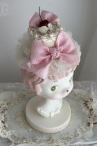 Ribbon Kitten Sweet Print Cake Hat Lolita Accessories