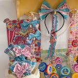 Ribbon Kitten Sweet Print Cake Hat Lolita Accessories