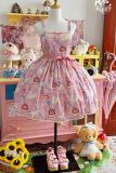 Ribbon Kitten Sweet Print Dress Lolita Clothing