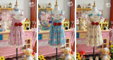 Ribbon Kitten Sweet Print Jumper Dress Lolita Clothes Custom-Tailor