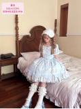 Cream Petal Cotton Lolita Dress and Set-in Sleeves