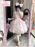 Cream Petal Cotton Lolita Dress and Set-in Sleeves