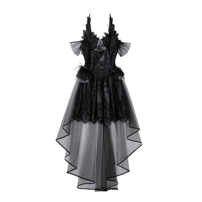 Black Dream of Swan Lolita Jumper Dress
