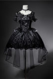 Black Dream of Swan Lolita Jumper Dress