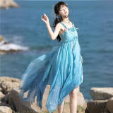 Sea Spirit Chinese Style Jumper Dress and Cape