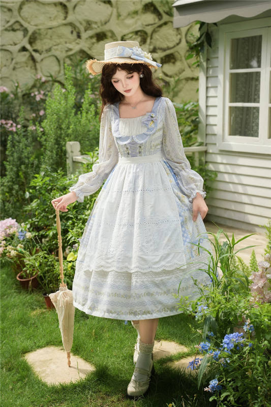 Miss Point Patchwork Garden Classic Lolita Dress