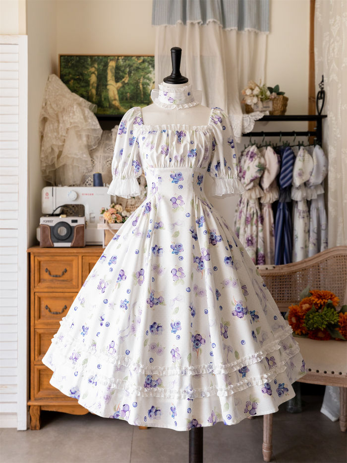 Forest Wardrobe Forest Basket Classic Lolita Dress