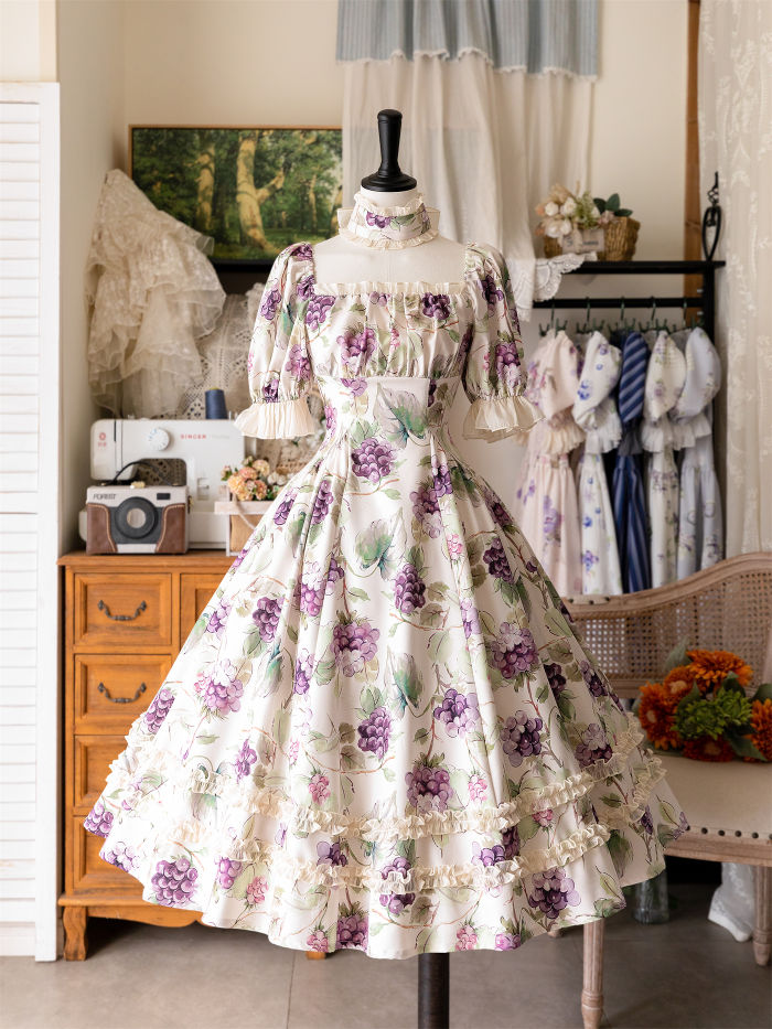 Forest Wardrobe Forest Basket Classic Lolita Dress