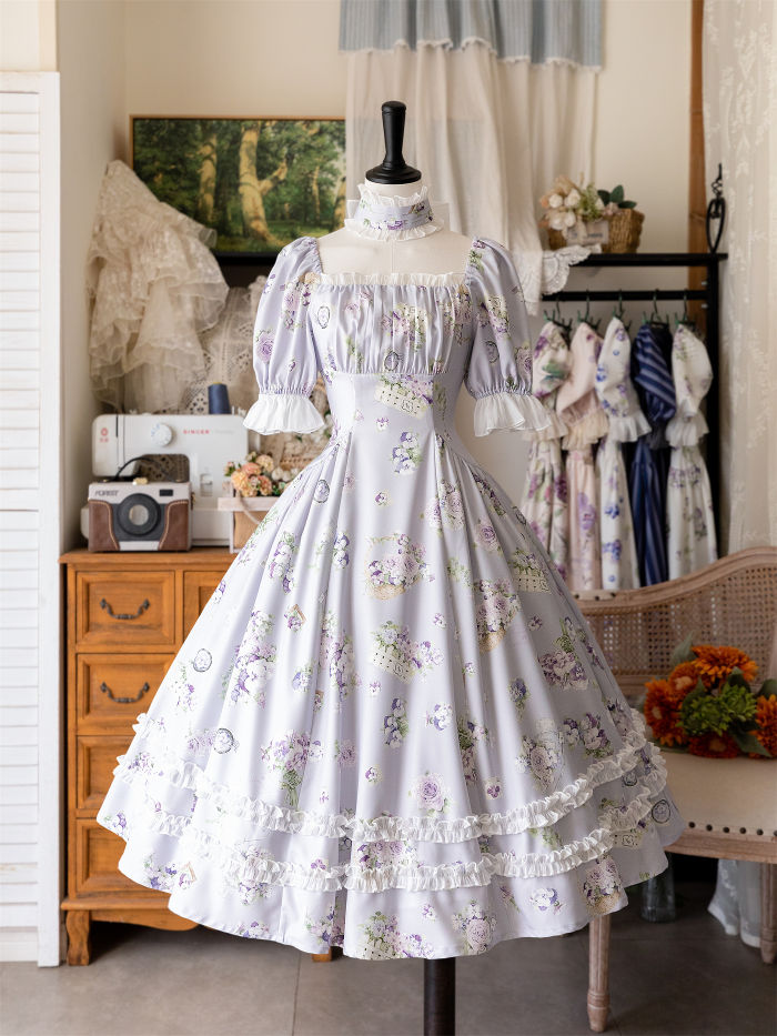Forest Wardrobe Forest Basket Classic Lolita Dress