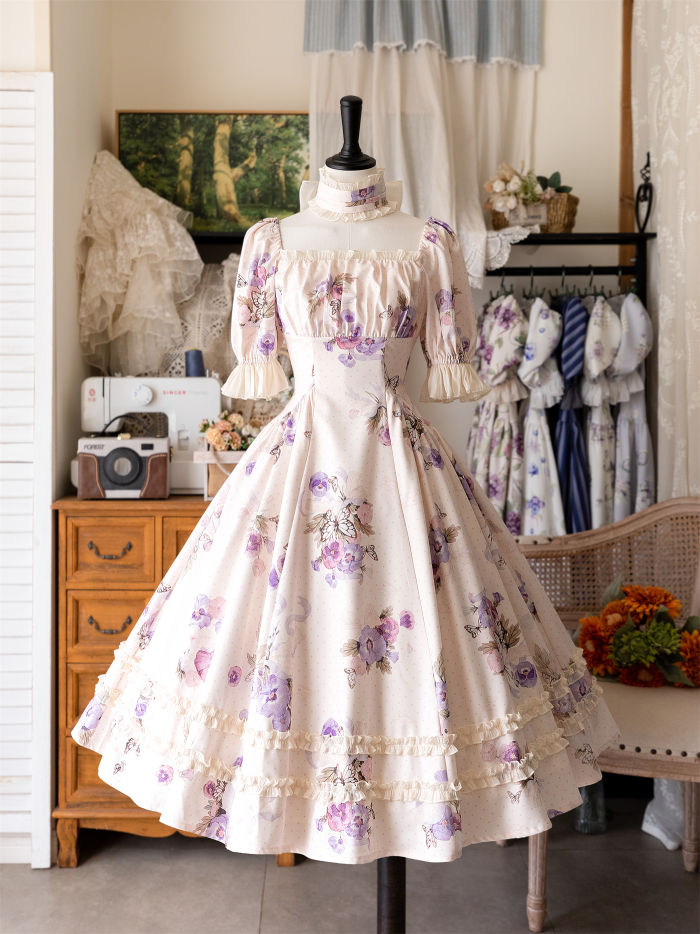 Forest Wardrobe Forest Basket Classic Lolita Dress